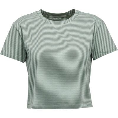 Black Diamond W BD Stripe Crop SS Tee maglietta donna