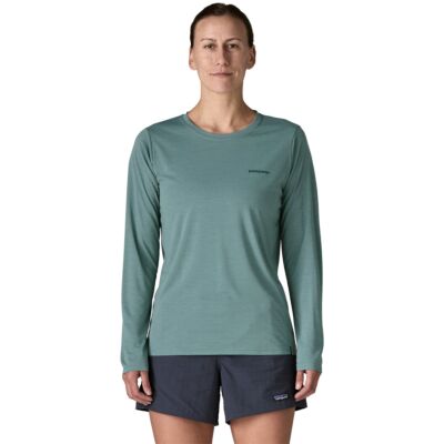 Patagonia W's L/S Cap Cool Daily Shirt - Boardshort Logo レディース長袖Tシャツ