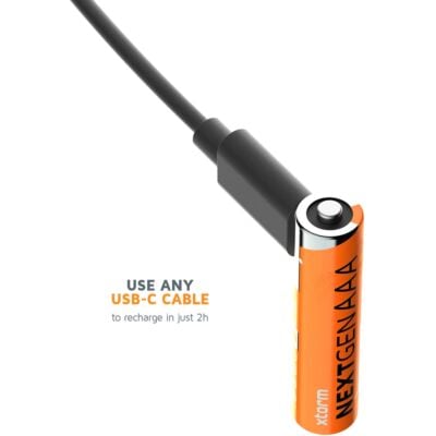 Xtorm Rechargeable AAA バッテリー USB-C 充電式バッテリー 4個パック
