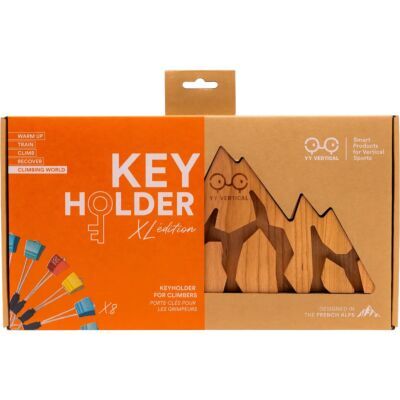 YY Vertical Keyholder XL クライミングナッツ付きキー ホルダー