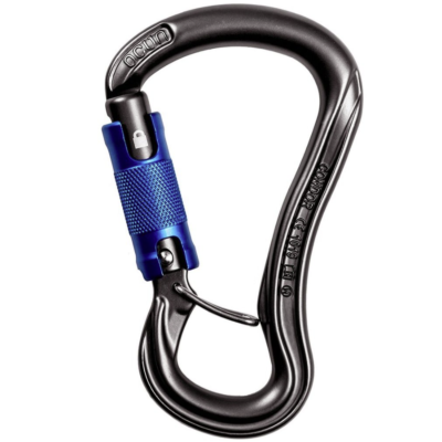 Petzl GriGri クライミング用アシストブレーキ器具とカラビナ