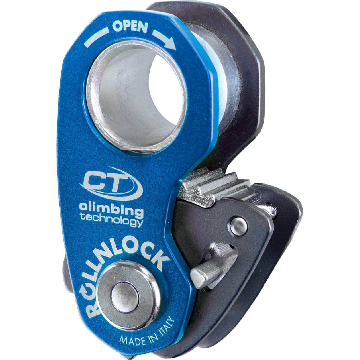CT ROLLNOCK ビレイデバイス アルミニウム製 カラビナ付き