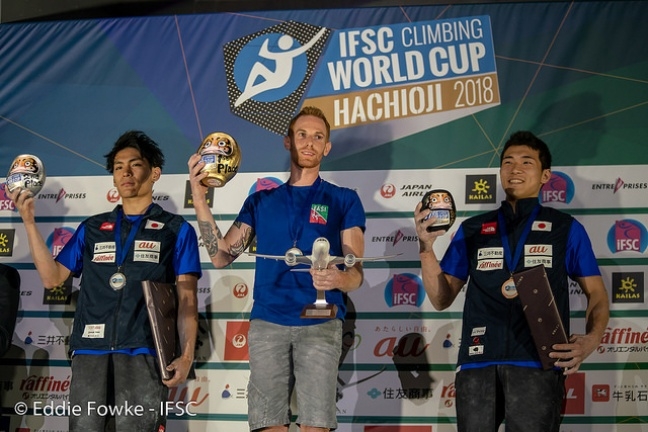 Podio coppa del mondo boulder giappone Podio coppa del mondo boulder giappone