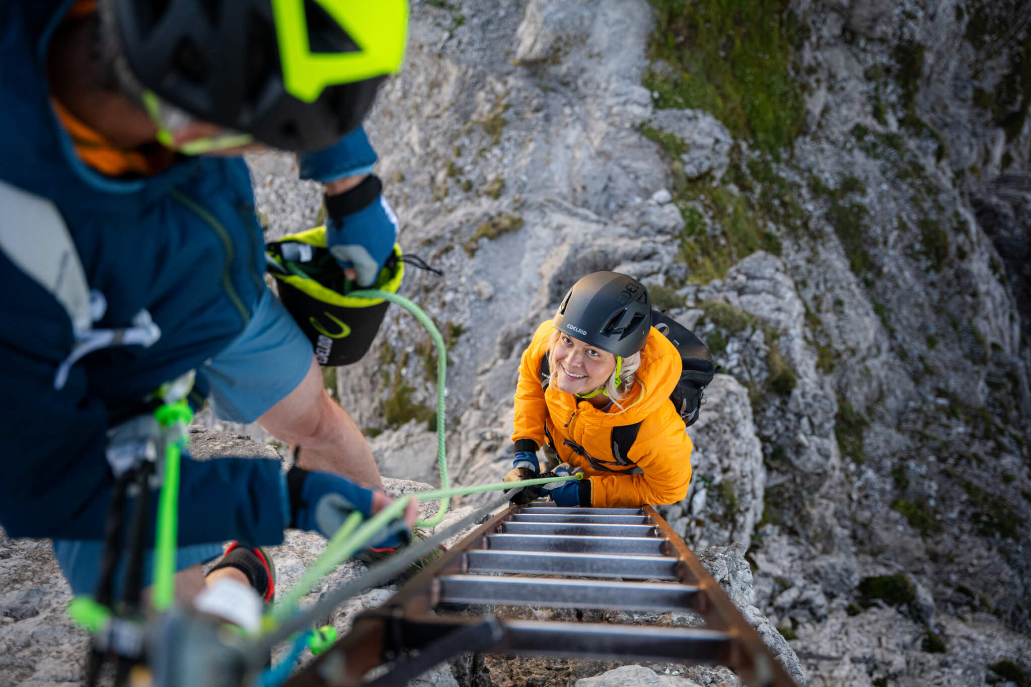 ヴィアフェラータのルート。写真:Dominic Schneider / Edelrid