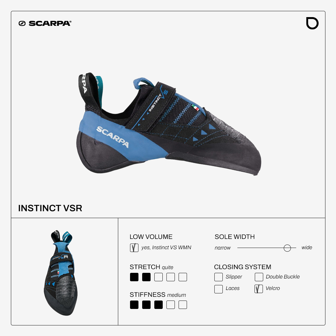 SCARPA Instinct VSRのクライミングシューズ