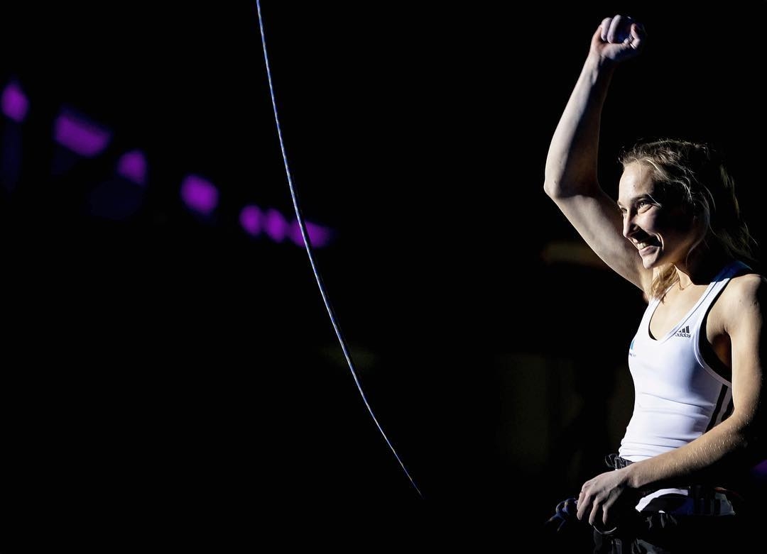 Janja Garnbret Lead Climbing Villars