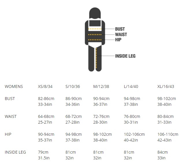 Size chart women Size chart women